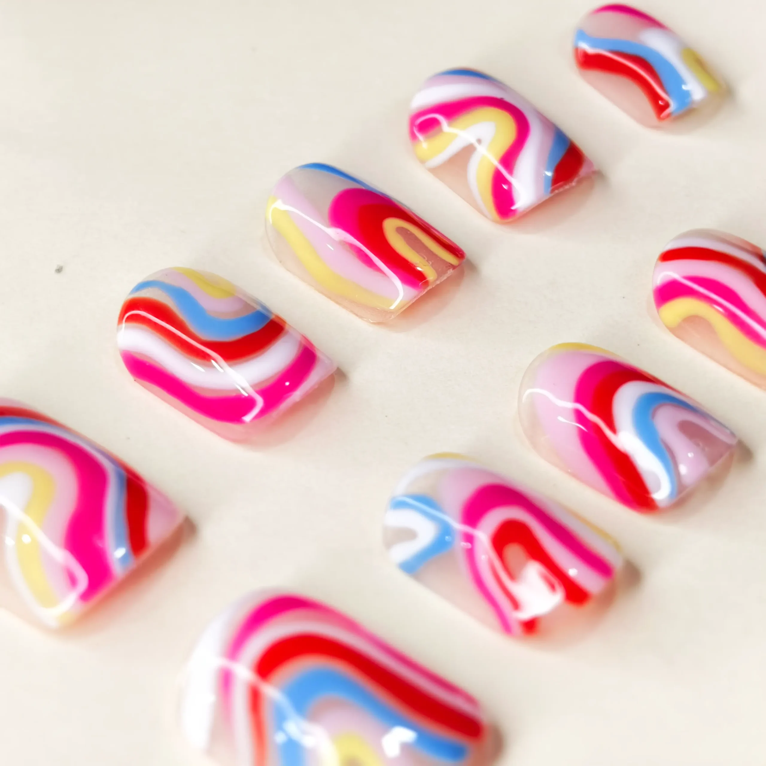 Amadela Rainbow Custom Press-On Nail Kit - Image 2